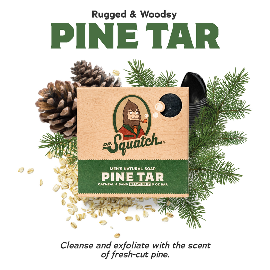4-Pack Pine Tar Natural Bar Soap