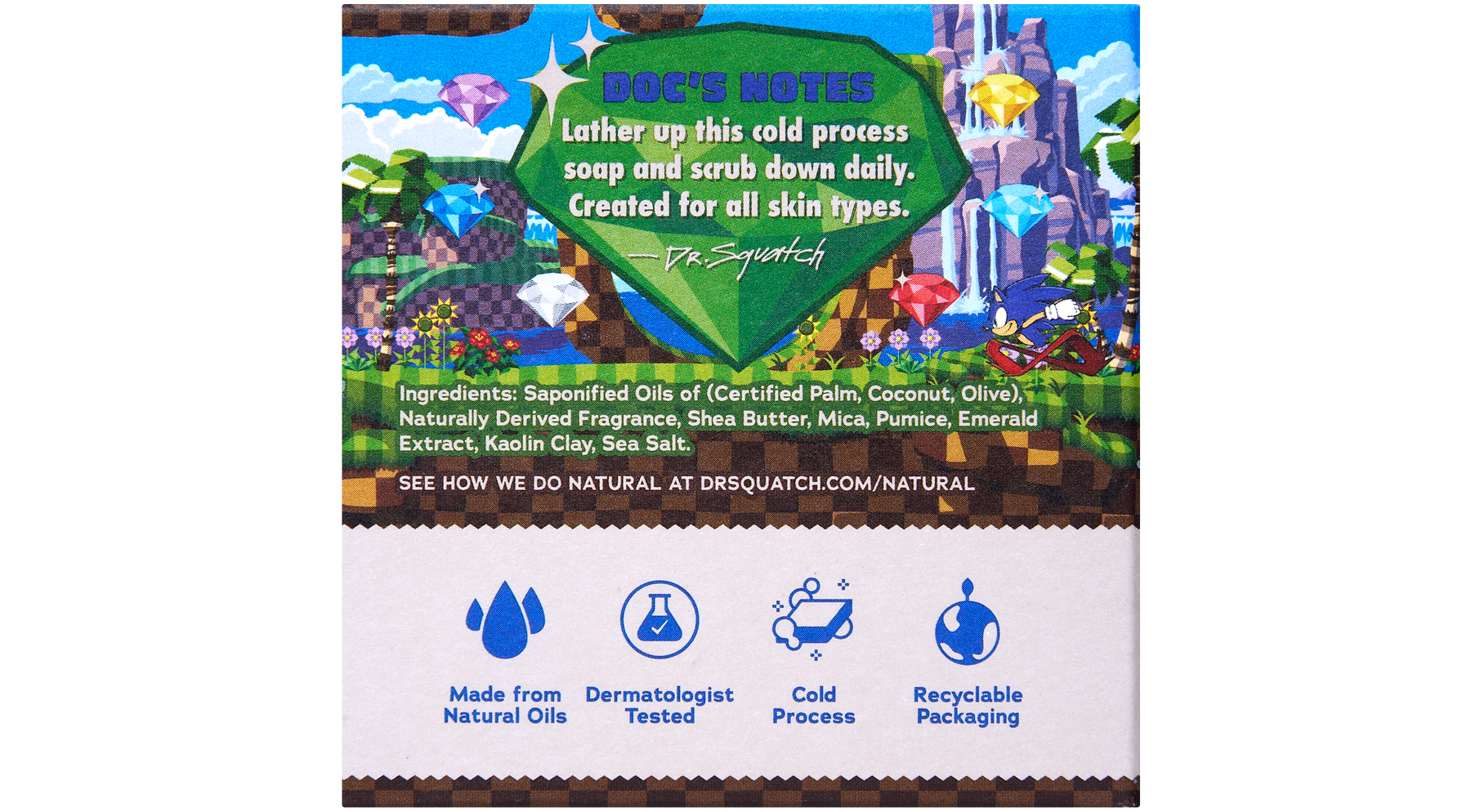 Sonic Speed Super Pack - Dr. Squatch Exclusive Limited Edition Bar Soap and Deodorant Bundle