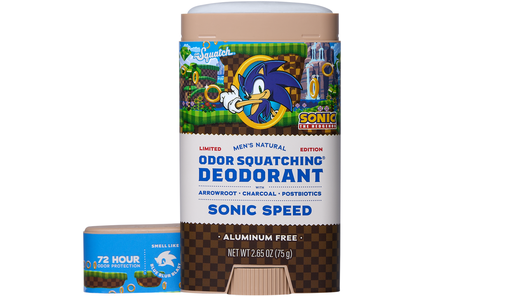Sonic Speed Super Pack - Dr. Squatch Exclusive Limited Edition Bar Soap and Deodorant Bundle