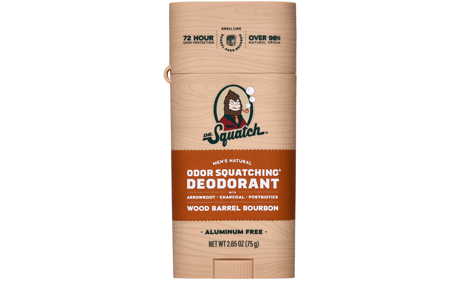 Wood Barrel Bourbon Deo Flask