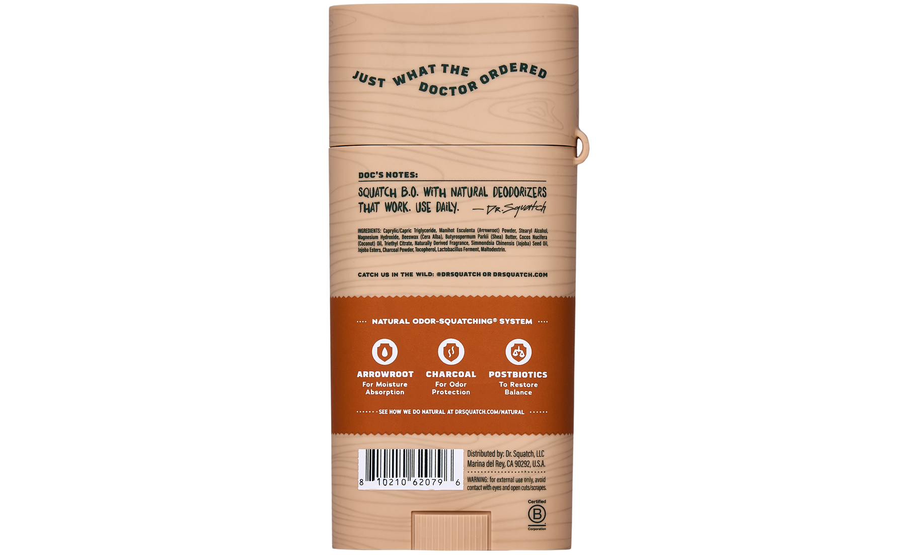Wood Barrel Bourbon Deo Flask