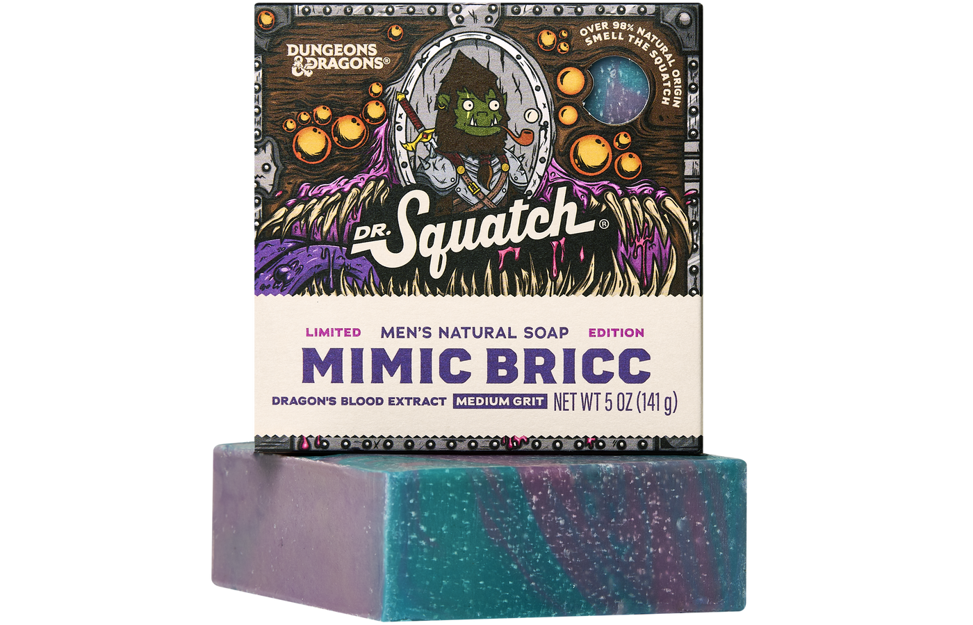 Dungeons & Dragons Mimic Bricc 3-Pack - Dr. Squatch Exclusive Limited Edition Bar Soap