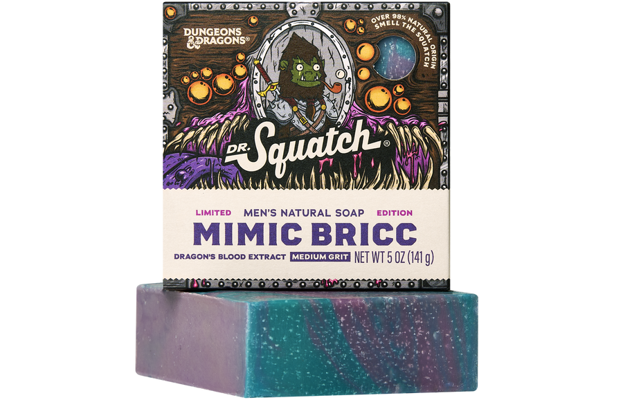Dungeons & Dragons Mimic Bricc 3-Pack - Dr. Squatch Exclusive Limited Edition Bar Soap