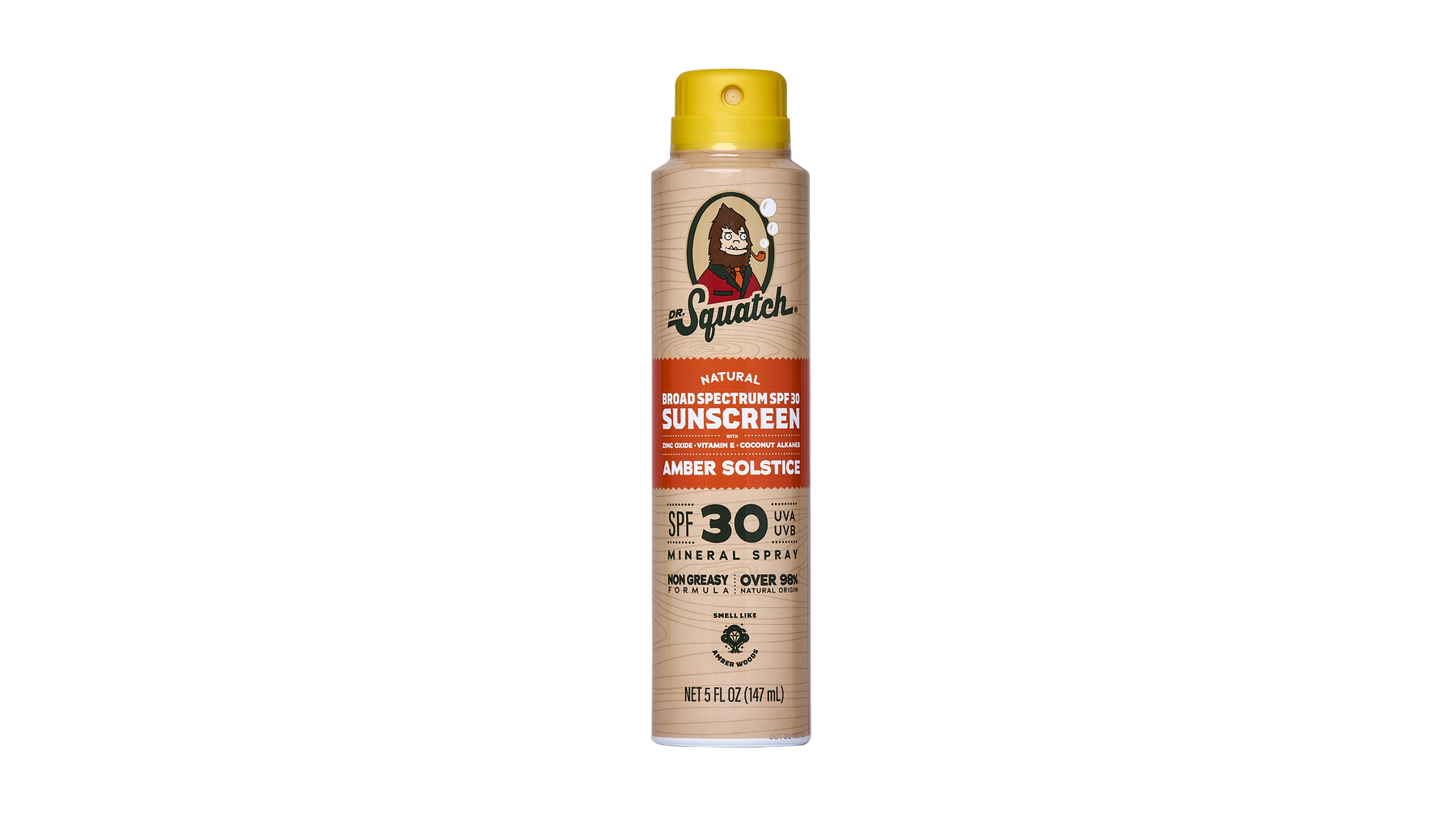Dr. Squatch Spray Sunscreen | SPF 30 UVA/UVB Protection | Non-Greasy Mineral Sunscreen for Men