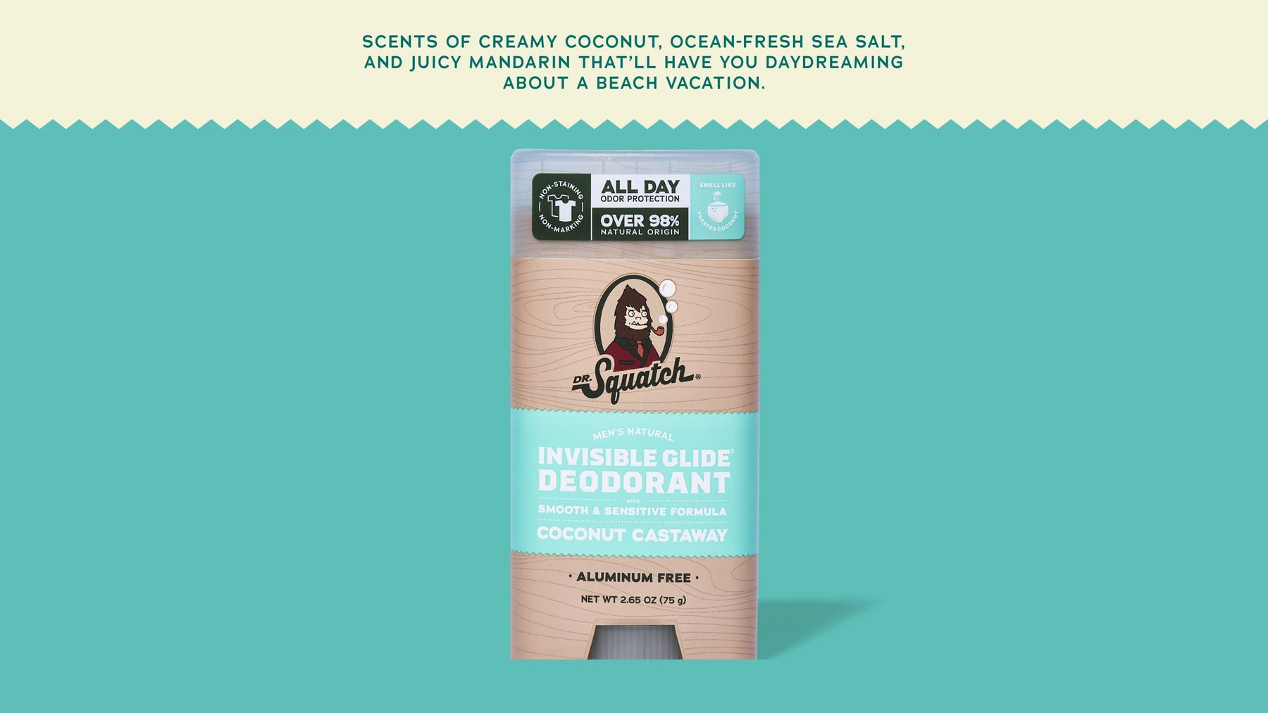 Coconut Castaway Invisible Glide Deodorant - Travel Glide