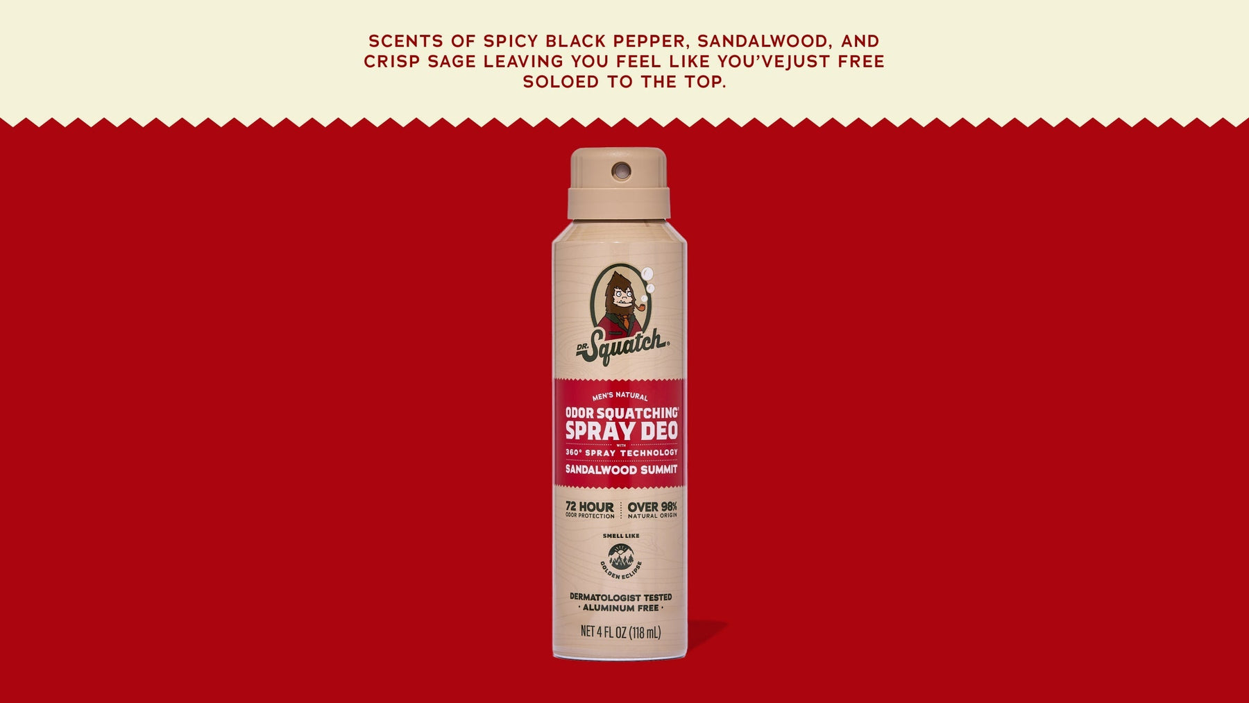 Sandalwood Summit Spray Deodorant - Travel Fresh Shield