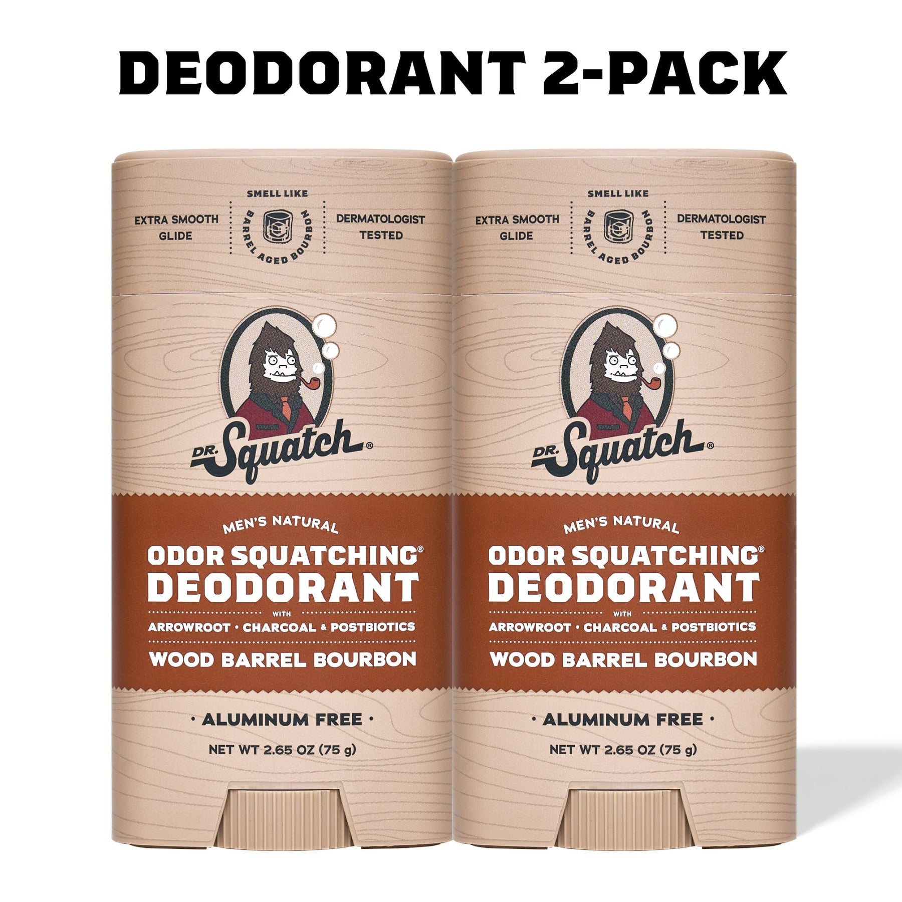 Wood Barrel Bourbon 2-Pack Deodorant
