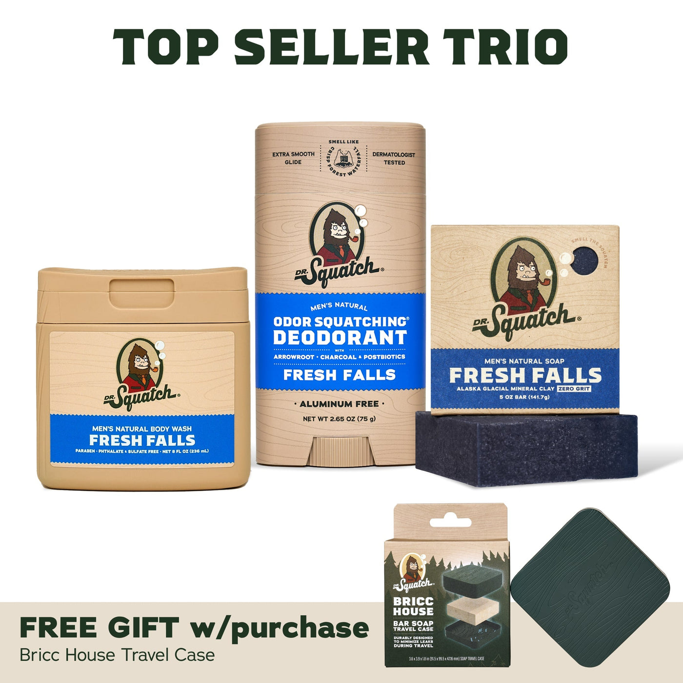 Soap, Deo, Body Wash + Travel Case V2
