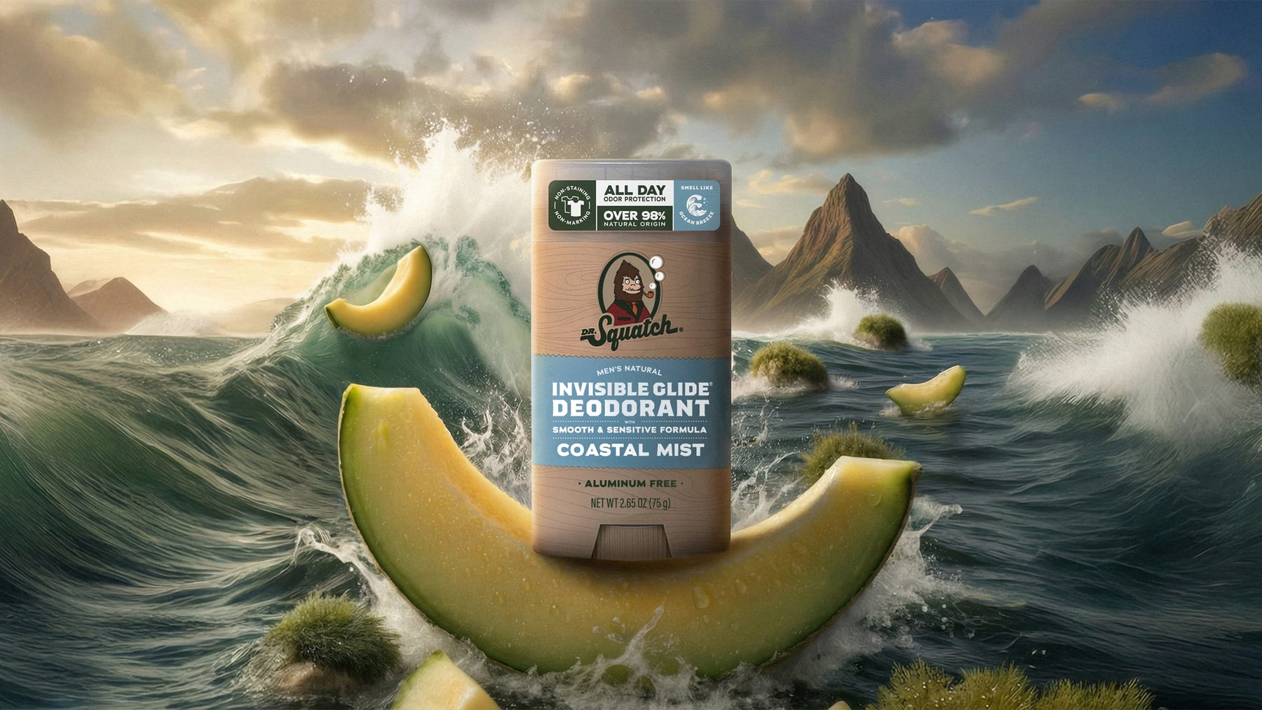 Coastal Mist Invisible Glide Deodorant - Premium Travel Shield