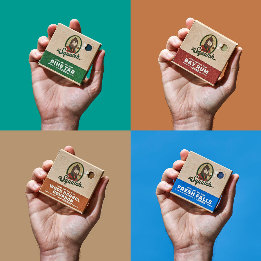 Woodsy 4-Pack Natural Bar Soap