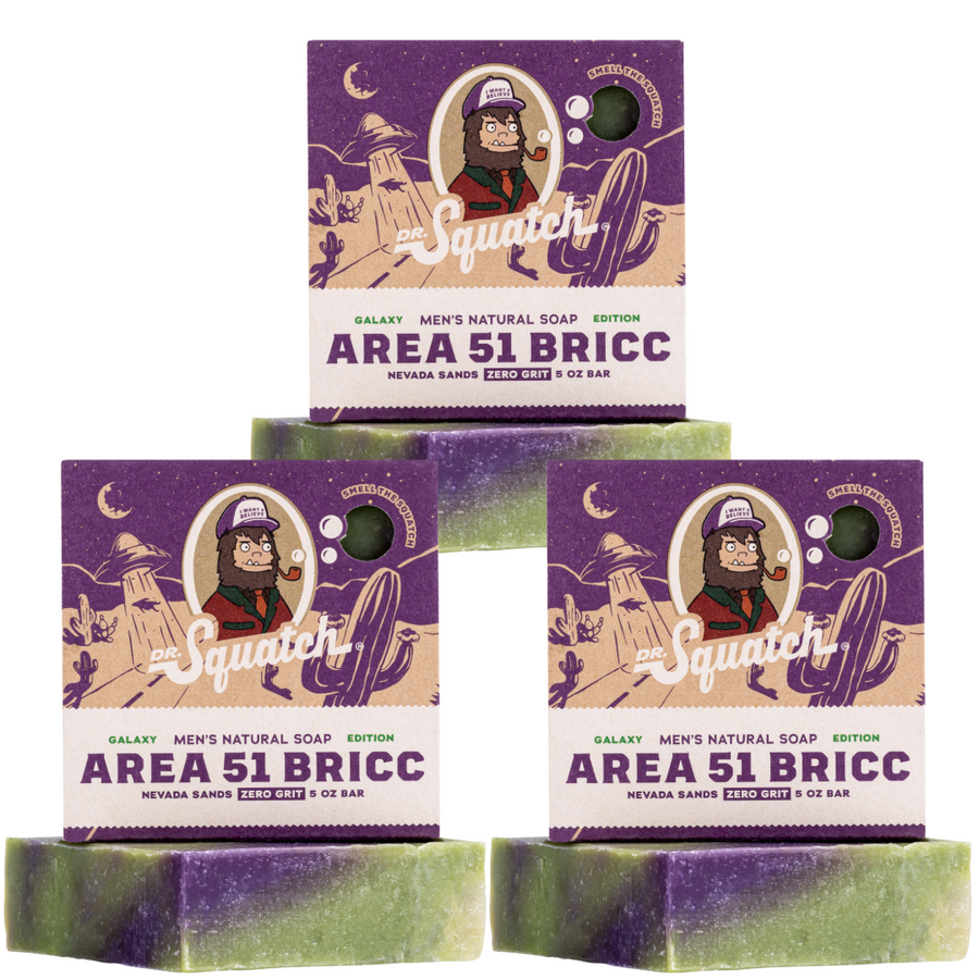 Dr. Squatch Area 51 Bar Soap 3-Pack Limited Edition