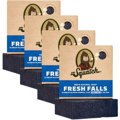 Dr. Squatch 4-Pack Fresh Falls Natural Bar Soap gift set — product photo 1 of 2