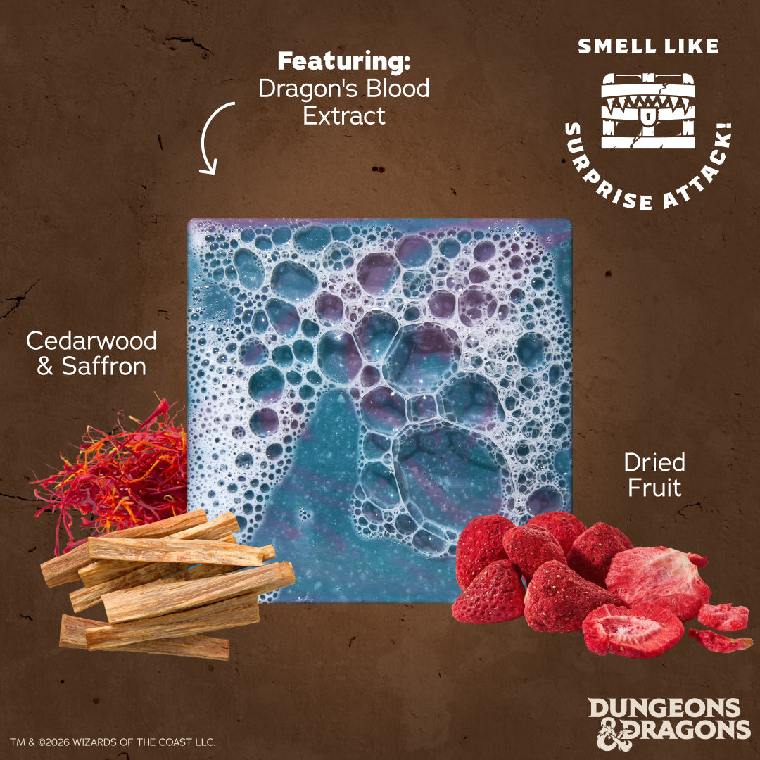 Dungeons & Dragons Mimic Bricc 3-Pack - Dr. Squatch Exclusive Limited Edition Bar Soap