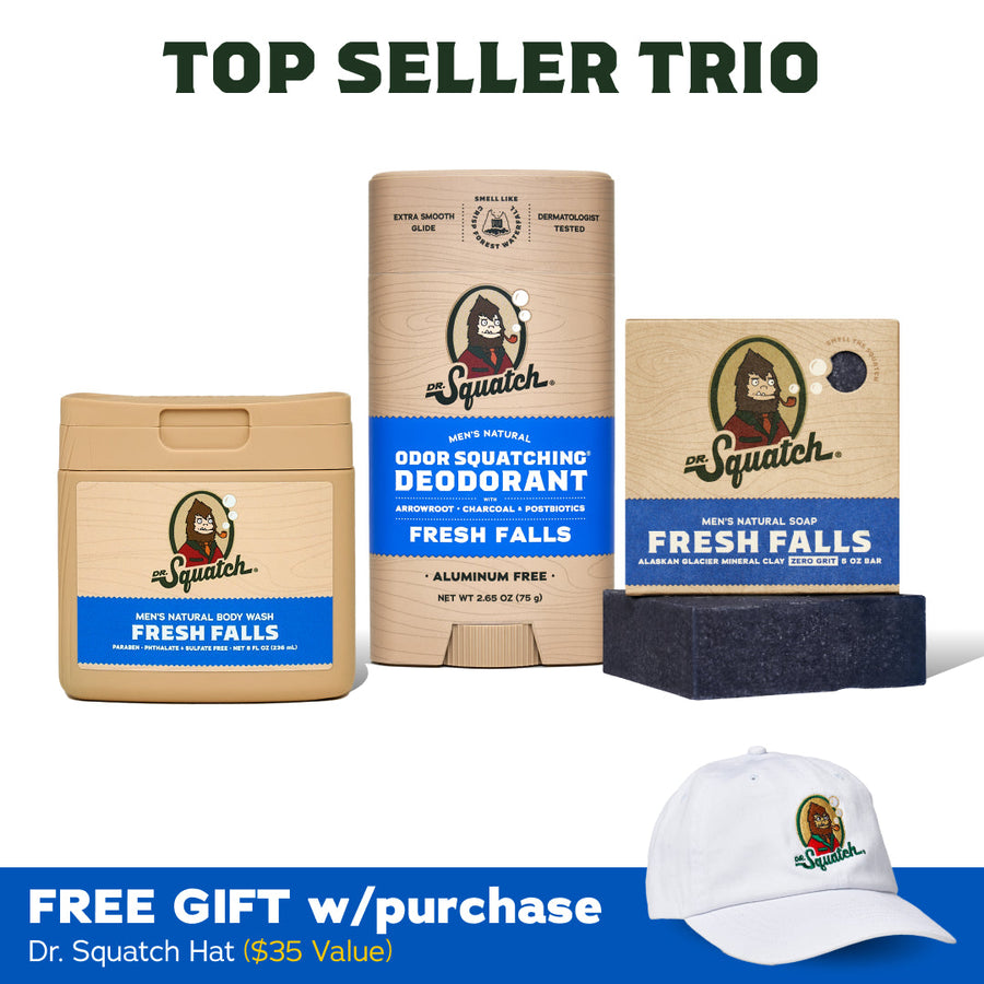 Soap, Deo, Body Wash + GWP Dr. Squatch Hat